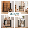 Barriere de securite a pression sans percage Largeur 75-82cm Metal noir - vuunut.com