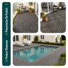 Lot de 16 dalles clipsables exterieures 30x30cm en Composite WPC Gris - vuunut.com