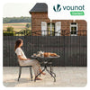 Clôture en canisse PVC 160x500cm Anthracite - vuunut.com