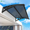 Auvent de porte marquise 120x80 cm en Polycarbonate anti UV Anthracite - vuunut.com