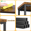 Console table style industriel en metal et MDF 75x24x75 cm Marron - vuunut.com