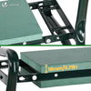 Agenouilloir tabouret de jardin 2 en 1 avec pochette de rangement EVA vert - vuunut.com