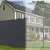 Brise vue occultant en HDPE 230g/m² 1.8x10m avec attaches de fixation anthracite - vuunut.com