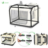 Sac transport pliable chien chat caisse cage portable 60x44x44cm beige - vuunut.com