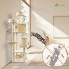 Arbre a chat Grande taille 5 niveaux avec griffoir grattoir 168cm beige - vuunut.com