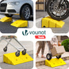 Lot de 2 Rampes de Trottoir en Polypropylene 25x27x13 cm Jaune - vuunut.com