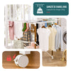 Etendoir a linge deluxe pliable grande capacite 173x94x123cm style bois blanc - vuunut.com