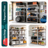 Lot de 2 Etagères de rangement charge lourde robuste à 4 niveaux 80x40x160cm - vuunut.com
