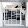 Barriere de Securite porte et escalier 88-96cm blanc pour animaux - vuunut.com