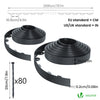 Bordure de jardin PVC flexible 40m avec piquets anthracite - vuunut.com