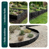 Lot de 175 pcs Bordure de jardin imitation pierre facile a installer 26.7m noir - vuunut.com