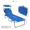 Transat pare soleil Lot de 2 pcs bleu - vuunut.com
