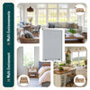Store moustiquaire pour fenetre enroulable et recoupable en aluminium L130 x H160 cm Blanc - vuunut.com