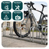 Ratelier range velo acier mural et sol 6 vélos - vuunut.com
