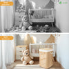 Panier a linge en bambou d’angle avec couvercle 58L - vuunut.com