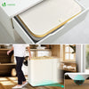Panier a linge pliable 145L avec sac intérieur cadre bambou et couvercle beige - vuunut.com