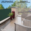 Brise vue occultant en HDPE 230g/m² 1.5x20m avec attaches de fixation vert - vuunut.com