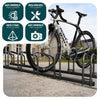 Ratelier range velo acier mural et sol 4 vélos Noir - vuunut.com