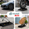Lot de 2 Rampes de Trottoir en Polypropylene 25x27x7 cm Noir - vuunut.com