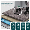 Chariot de course pliable monte escalier aluminium avec crochets gris - vuunut.com