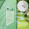 Serre de jardin hivernage murale adossee avec bache PE 200x100x180cm vert - vuunut.com