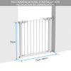 Barriere de Securite porte et escalier 75-84cm blanc pour animaux - vuunut.com