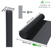 Canisse PVC brise vue ultra renforce avec attaches de fixation 80x300cm gris - vuunut.com