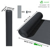 Canisse PVC brise vue ultra renforce avec attaches de fixation 80x500cm gris - vuunut.com