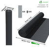 Canisse PVC brise vue ultra renforce avec attaches de fixation 90x300cm gris - vuunut.com