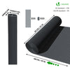 Canisse PVC brise vue ultra renforce avec attaches de fixation 90x500cm gris - vuunut.com