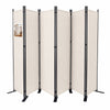 Paravent interieur separateur 6 panneaux autoportant pliable 340 x 30 x 164 cm Beige - vuunut.com
