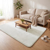 Tapis de salon poils ras doux antiderapant 140x200cm uni crème - vuunut.com