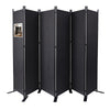 Paravent interieur separateur 6 panneaux autoportant pliable 340 x 30 x 164 cm Anthracite - vuunut.com