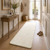 Tapis de salon poils ras doux antiderapant 60x180cm uni beige - vuunut.com