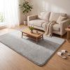 Tapis de salon poils ras doux antiderapant 140x200cm uni gris - vuunut.com