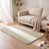 Tapis de salon poils ras doux antiderapant 80x150cm uni beige - vuunut.com