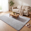 Tapis de salon poils ras doux antiderapant 160x230cm uni gris - vuunut.com
