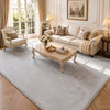 Tapis de salon poils ras doux antiderapant 240x340cm uni gris - vuunut.com