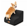 Escalier pour chien et chat en mousse haute densite et housse lavable 40x40x30cm noir - vuunut.com