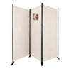 Paravent interieur separateur 3 panneaux autoportant pliable 262 x 30 x 173 cm Beige - vuunut.com