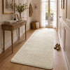 Tapis de salon poils ras doux antiderapant 80x200cm uni beige - vuunut.com