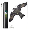 Cerf volant anti oiseaux effaroucheur avec mat Faucon modele F - vuunut.com