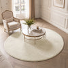 Tapis de salon poils ras doux antiderapant ф160cm uni beige - vuunut.com