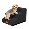 Escalier pour chien et chat en mousse haute densite et housse lavable 57x40x40cm noir - vuunut.com