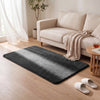 Tapis de salon poils ras doux antiderapant 80x150cm uni anthracite - vuunut.com