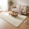 Tapis de salon poils ras doux antiderapant 140x200cm uni beige - vuunut.com
