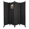 Paravent interieur separateur 4 panneaux autoportant pliable 228 x 30 x 164 cm Anthracite - vuunut.com