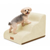 Escalier pour chien et chat en mousse haute densite et housse lavable 57x40x40cm beige - vuunut.com