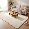 Tapis de salon poils ras doux antiderapant 160x230cm uni beige - vuunut.com