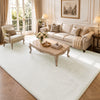 Tapis de salon poils ras doux antiderapant 240x340cm uni crème - vuunut.com